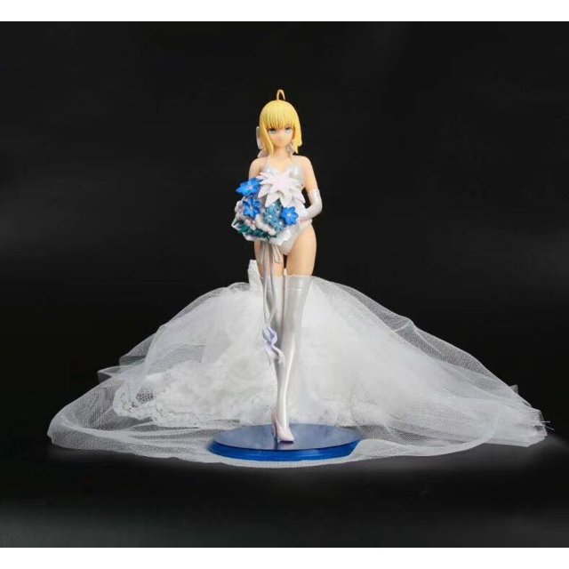 Vestido de novia real de 26 cm, figura de dibujos animados de Fate/Stay Night, figura de acción de sable de Bikini Sexy versión 10, juguetes modelo26 cm sin caja al por menor zhangmengya unisex