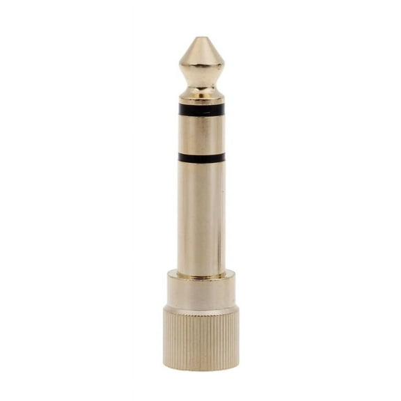 6.35mm to 3.5mm Adapter Gold Plated 6.35 Male to 3.5 Female Jack Converter for Headphones Digital Piano Keyboard