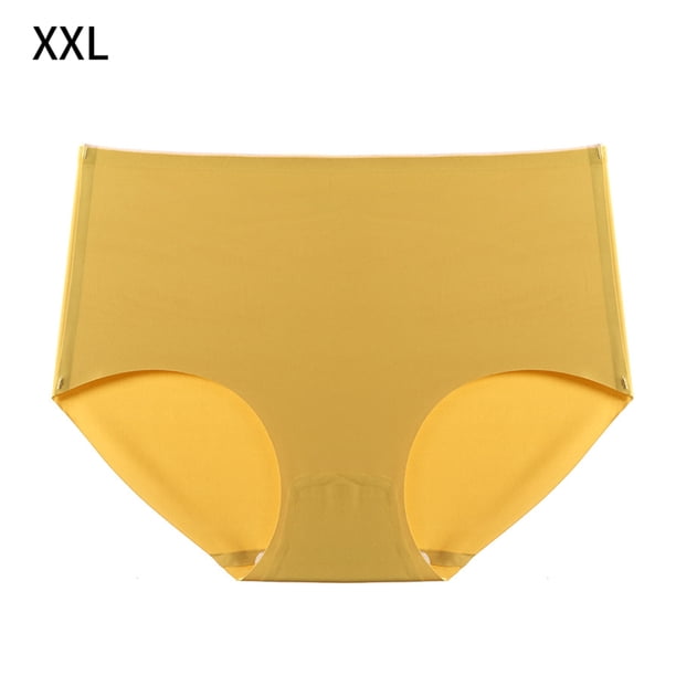 Bragas Mujer Calzoncillos transpirables de cintura media sin costuras Ropa interior suave, Amarillo, XXL Noticed AP001340-16