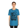 thumbnail image 4 of Tennis Shirt for Women Eat Sleep Tennis Repeat Unisex Bella Canvas Premium, 4 of 12