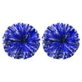 thumbnail image 1 of Pompones de Animación de PET con Agujeros para los Dedos para el Espíritu del Equipo Deportivo, Azul Plateado, Paquete de 2, 1 of 6