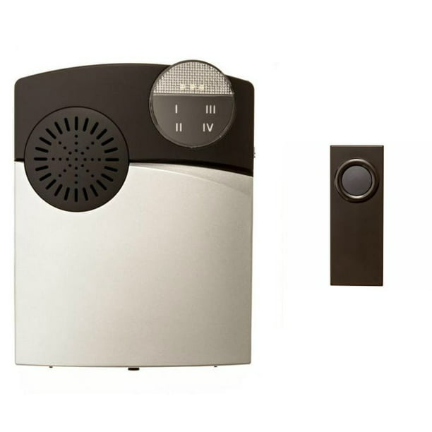 A Loud Wireless Door Chime with Flashing Strobe Light and Loud Sound Featuring Volume Control