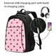 thumbnail image 2 of Fotbe Strawberry And Heart Mochila con Estampado y Puerto USB para Hombre y Mujer, Mochila Antirrobo, Mochila de Viaje, Mochila Escolar, Mochila Universitaria, 2 of 7