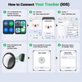 thumbnail image 6 of DIAYUBU 4 Pack Bluetooth Tracker for Apple Find My, iOS Only, Key Wallet Luggage Locator, IP67 Waterproof, Left-Behind Alert, Lost Mode, Replaceable Battery, 6 of 12