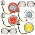 thumbnail image 1 of Motorcycle Turn Signal Light 2inch Waterproof Motorbike Turn Signal Light Bulb Kit with Cover DC 12V Professional Front Rear Break Blinker Light Amber/White/Red for Motorbike, 1 of 10