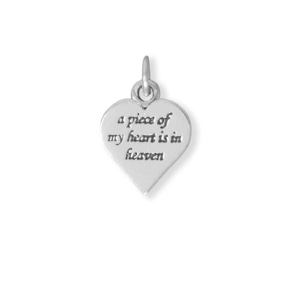 Women's .925 Sterling Silver "A Piece of My Heart..." Charm