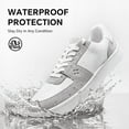 thumbnail image 5 of SPIEZ Women's Non-Slip Shoes, Waterproof & Electrical Hazard Work Sneakers for Service Industry, Nursing & Skateboarding - White,Size 7.5, 5 of 10