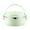 Green, variant on Eoozwa Stainless Steel Lunch Box Circular Insulated Food Container Portable Bento Box For Office Keeps Meals Fresh Easy To Clean