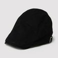 thumbnail image 1 of Gorro para hombre de malla de Ivy CollectionGolf Driving Flat Cabbie Newsboy Negro Colco Gorra Plana, 1 of 8