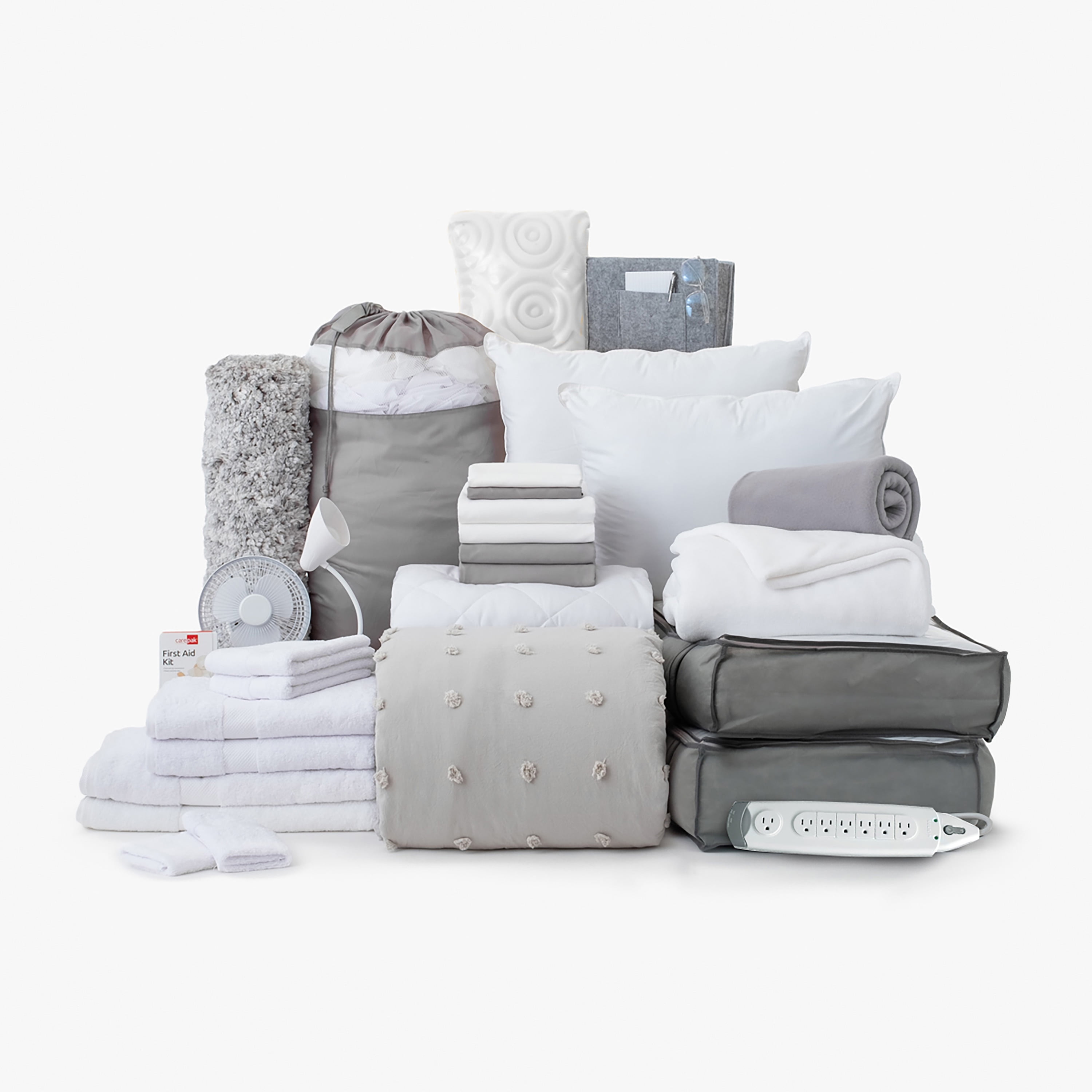 OCM 30-Piece Dean's List Bundle in Twin XL for College Dorms - Paige Pink