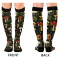 thumbnail image 4 of FORMRS Womens Knee High Socks Casual Long Thick Travel Daily Wear, 1 Pair, Various Mushrooms Pattern, 4 of 6