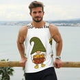 thumbnail image 6 of KLL Hello Autumn Print Men's Muscle Gym Workout Stringer Tank Tops Bodybuilding Fitness T-Shirts Tank Tops Men-XX-Large, 6 of 7