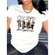 thumbnail image 1 of Women's Fashion Casual T-Shirt with English Letter Print, Round Neck, Short Sleeve, Comfortable Summer Top, Polyester and Spandex Blend, Machine Washable, Pattern Print, Sportswear, 1 of 6