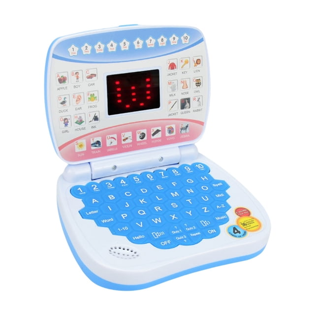 Portable LED Laptop Learning Toy, Interactive Educational Device with Letters, Numbers & Music, Early Childhood Development Toy for Kids Ages 3+