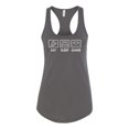 thumbnail image 2 of Eat Sleep Game Video Gamer Gift Fan Pop Culture Ladies Racerback Tank Top, Dark Grey, X-Large, 2 of 3