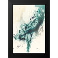 thumbnail image 2 of Goldberger, Jennifer 11x14 Black Modern Framed Museum Art Print Titled - Teal Tributary II, 2 of 5