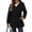 Black, variant on SuTry Women's Raincoat Jacket Hooded Full Zip Drawstring Waist Pleated Detail Zippered Pockets Water Resistant Lightweight Outdoor Travel Daily Commute Outerwear