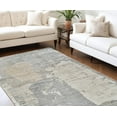 thumbnail image 6 of HomeRoots 558847 8 x 11 ft. Abstract Distressed Rectangle Area Rug, Cream & Beige, 6 of 6
