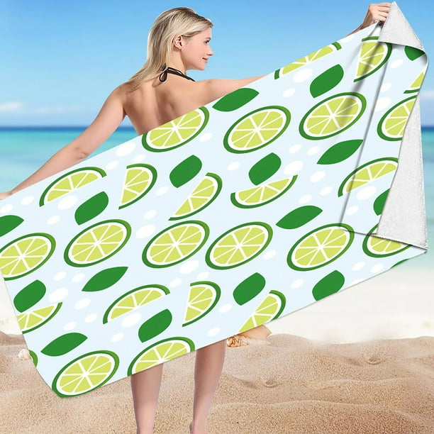 Toalla de playa de microfibra Toalla de baño colorida súper liviana Manta de playa a prueba de arena Toalla multiusos para piscina de viaje 30x60 pulgadas Wmkox359yii hfskjfh352