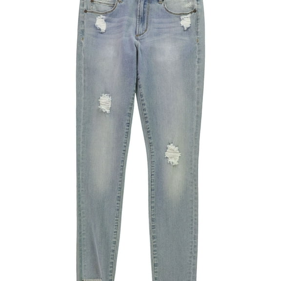 Leith Womens Mid-Rise Skinny Fit Jeans, Blue, 26