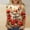 #313-Red, variant on Ounisa Womens 3/4 Sleeve T Shirt Crew Neck Easter Bunny Printed Pullover Loose Fit Casual Spring Graceful Tops S-5XL