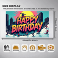 thumbnail image 5 of Vibrant Ski Themed Happy Birthday Banner Backdrop Party Decorations Photography Props Birthday Party Supplies Background for Indoor Celebrations Outdoor Gatherings and Photo Booths, 5 of 7