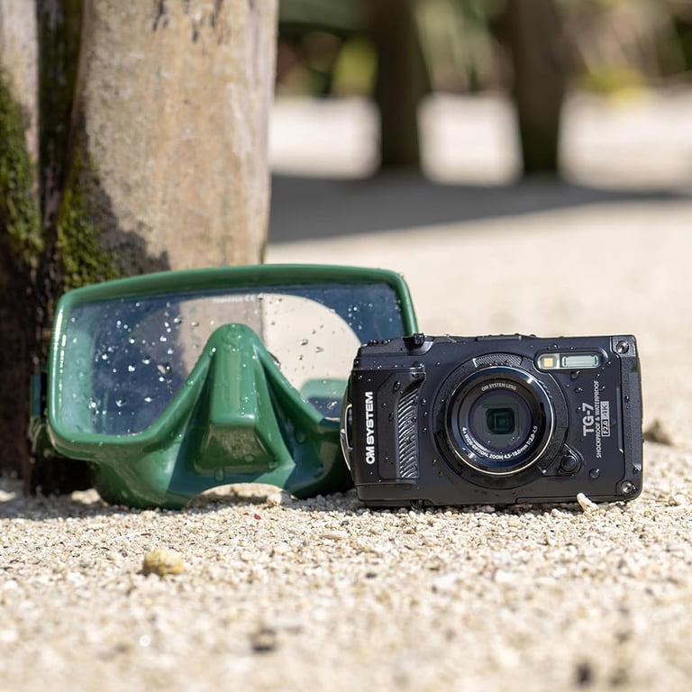 OM SYSTEM Tough TG-7 black 美品 OM System Tough TG-7 Camera - Black — Glazer's Camera