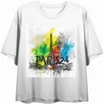 thumbnail image 4 of Eiffel Tower Women's Crew Neck Short Sleeve Crop Tee, 4 of 6
