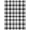 Black And White, Pattern 9, variant on ODIKA Fabric Gingham Stripe Border Bathroom Checked Checkered Plaid Flowing Dynamic for Living Room, Under Sectional, Family , Non-Slip Flatwoven