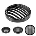 thumbnail image 2 of Cubierta negra de aluminio para parrilla de faro de motocicleta, 5 3/4 pulgadas, para XL 883 1200, 2 of 8