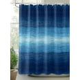 thumbnail image 2 of Fsddascl Blue Ombre Shower Curtain Set - 72" x 78" Washable Bathtub Curtain with 12 Hooks, Contemporary Minimalism Abstract Aesthetic Waterproof Fabric Stall Shower Curtains for Bathroom/Bathtub, 2 of 6