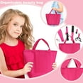 thumbnail image 4 of NimJoy Toy Hair Stylist Play Set W/Bag & 21 Pink Hairstyling Accessory Preshool Toy for Girls 3-6 Years, Pretend Play Kids Beauty Set to Toddler Play Makeup Learning, 4 of 9