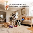 thumbnail image 3 of Aelflane 5 Pack Dog Toys for Aggressive Chewers,Ultimate Indestructible Dog Toy Bundle for Medium & Large Dogs, Dental Care at Home Dog Chew Toy Bundle,Interactive Dog Toys Play for Medium Large Dog, 3 of 9
