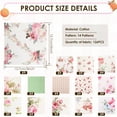 thumbnail image 6 of 126 Pcs Quilting Cotton Fabric Squares 5x5 inch Precut Printed Charm Pack for Quilting Soft Quilting Fabric Floral Patchwork for DIY Sewing Crafts, 6 of 8