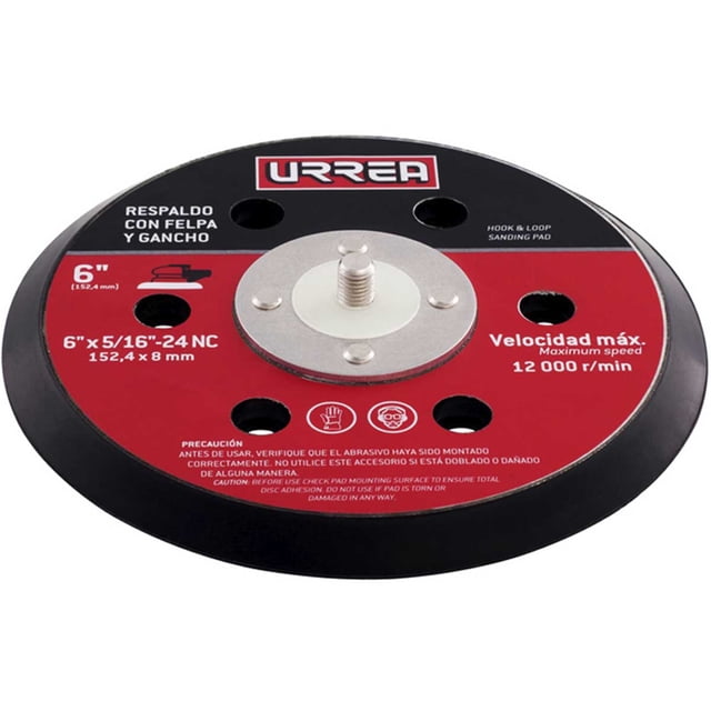 Respaldo de Disco Repuesto Lijadora Urrea UP861A 12000 Rpm BL61A