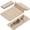 Beige, variant on Lamei Foldable Yoga Mat, 31" Extra Wide Non-Slip Exercise Mats for Home Workout, 75" Long, 8mm Thick,Lightweight Travel, Quick Unfold/Fold, Flat Lay No Curl(Beige)