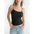 thumbnail image 3 of Emmalise 8 Pack Women’s Light Support Stretch Camisoles Black Foundation Collection-L, 3 of 6