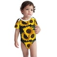 thumbnail image 3 of Daiia Japanese Were Blossoming Printed Unisex-Baby Short Sleeve Onesies Bodysuits Baby Climbing Clothes Soft and Comfortable Romper with Expandable Shoulder Design-6 Months, 3 of 8