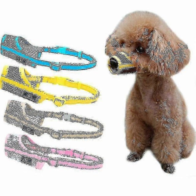 Bozal de malla para perros Chihuahua Teedy, antimordeduras, antiladridos, para el cuidado bucal, 3 unidades, azul, XL
