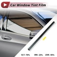 thumbnail image 3 of Unique Bargains Nano Ceramic Car Window Tint Film VLT 70% IRR 23% UVR 45% 4.92 ft x 20.08 inch Privacy Film 2mil PET 1 Pc Blue 0.7 VLT, 3 of 8