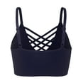 thumbnail image 3 of KOGMO Women's Front V-Lattice Bralette with Adjustable Straps and Removable Bra Pads, 3 of 6