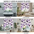 thumbnail image 3 of Purple Polka Dots Swag Valances for Windows 2 Pack, Kitchen Window Curtains 36 Inch Length, Modern Abstract Art Privacy Swag Curtains for Living Room/Bathroom with Rod Pocket 36"x36", 3 of 8