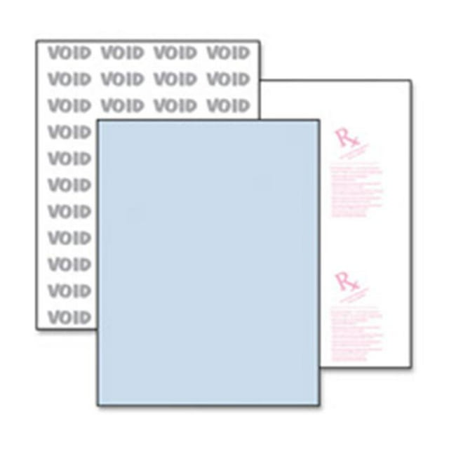 Paris Business Products Papier de Sécurité Médicale - Avancé - 8 Pouces.50 Po X 11 Po - 500 RM - Bleu