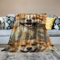 thumbnail image 2 of Qinduosi  Pomeranian Blanket for Kids Adults, Pomeranian Animal Pattern Dog Blanket Pomeranian Gift for Pomeranian Lovers,Double Sided Blanket Sherpa Throw Print Flannel Fleece inches), 2 of 6