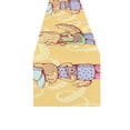 thumbnail image 2 of MKHERT Funny Kittens With Camera Table Runner for Kitchen Wedding Party Home Decor 16x72 inch, 2 of 4