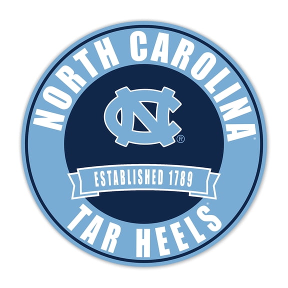 North Carolina Tar Heels 24" Circle with Banner