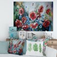 thumbnail image 2 of Designart ' Bouquet of Poppies Retro Style ' Traditional Canvas Wall Art Print, 2 of 4