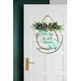 thumbnail image 1 of Eveokoki Front Door Porch Decorations Live Life In Full Bloom Door Hanging Sign 11 inch Wooden Wall Sign, Rustic Holiday Wreath Decor for Front Door Porch Home Window Wall Farmhouse Decorations, 1 of 5
