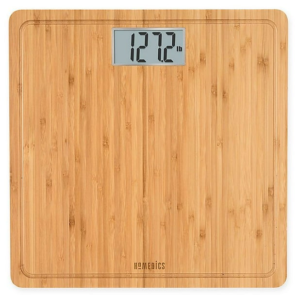 Homedics® Digital Bath Scale in Natural Bamboo