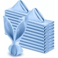 thumbnail image 1 of Nvzi Servilletas de poliéster, 16,92 x 16,92 pulgadas, servilletas de tela lavables para cenas en restaurantes, bodas y festividades, paquete de 10, azul claro, 1 of 4